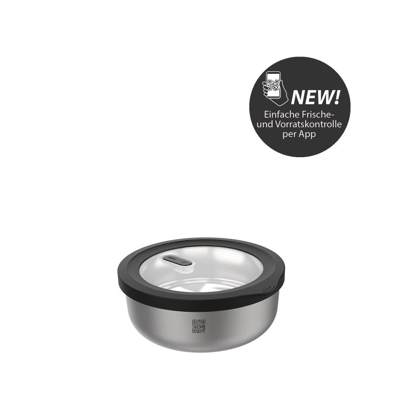 Boîte de conservation fraîcheur PROVIDO, circulaire, 500 ml (Contrôle de la fraîcheur et des stocks via application), GEFU