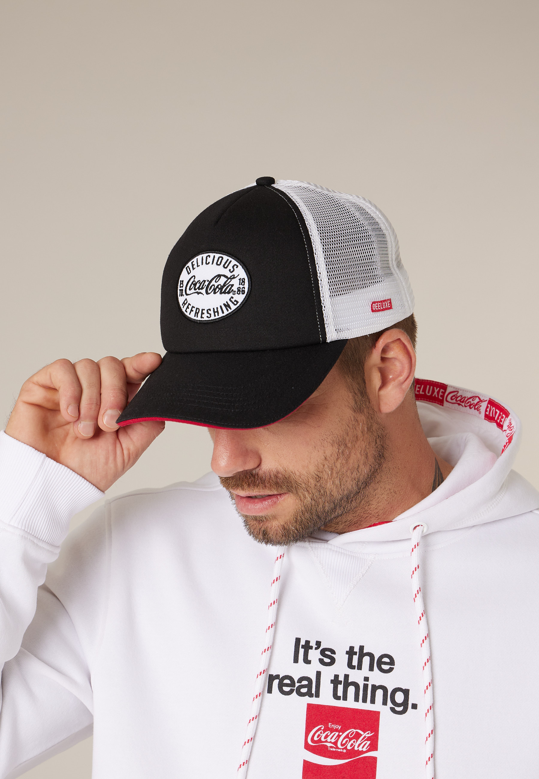 Casquette deeluxe x coca-cola homme en 100% coton FIZZ, DEELUXE