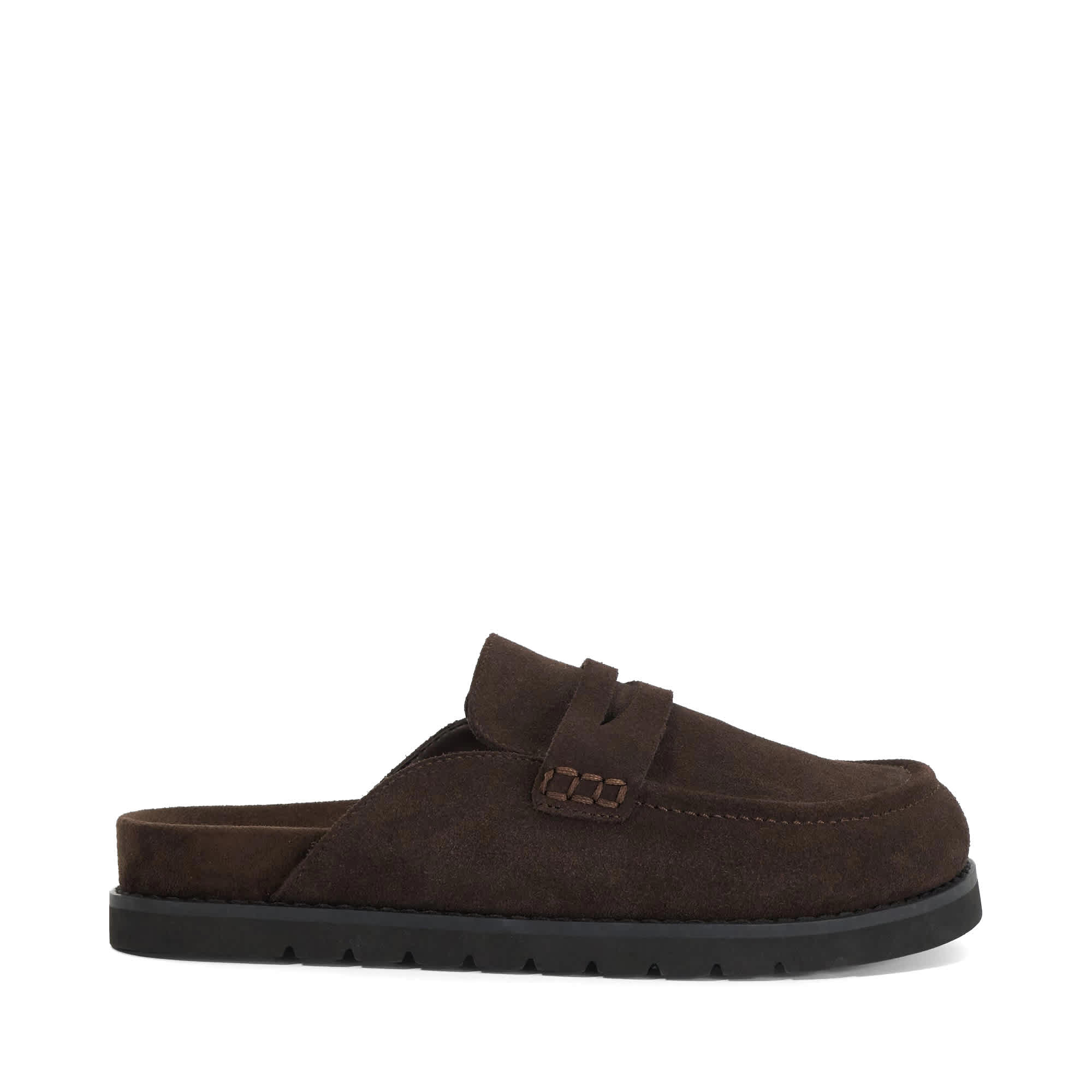 Mocassins ouverts à l'arrière en daim - GOLDENS, DUNE LONDON