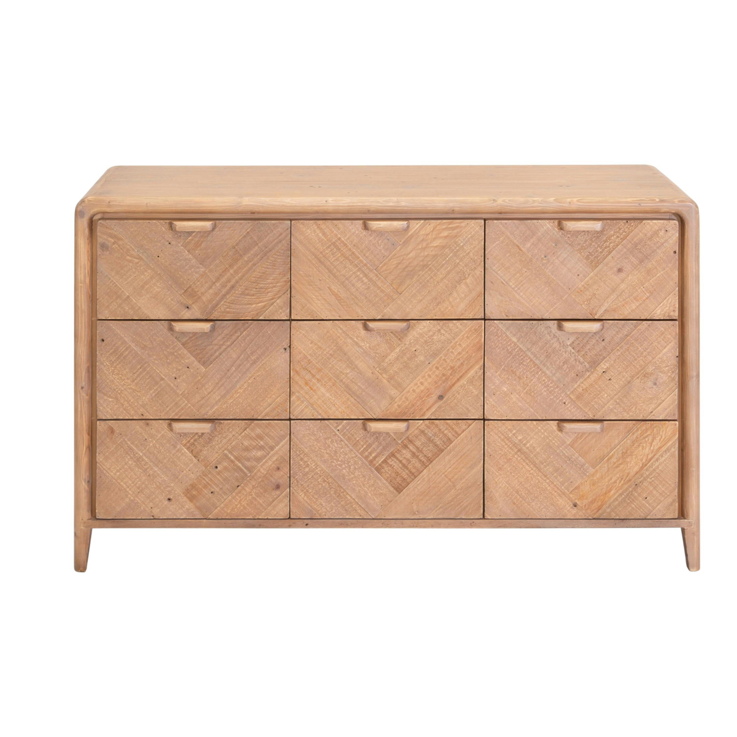 Commode 9 tiroirs en bois recyclé KEARNEY, PIER IMPORT