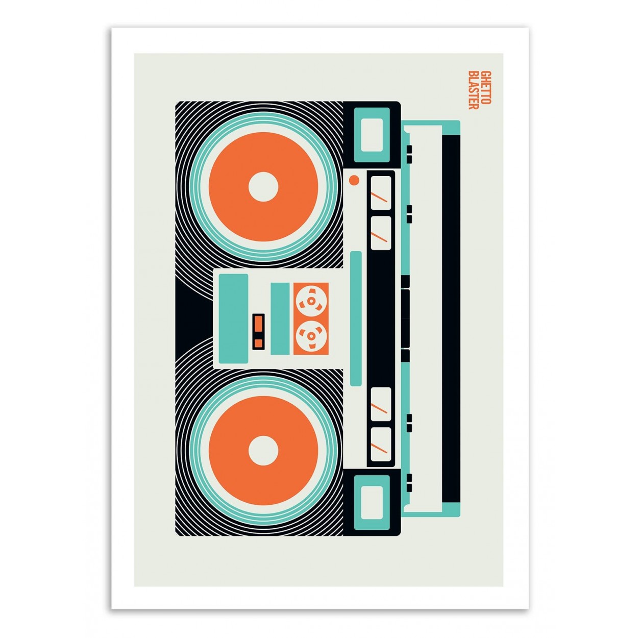 Affiche d'art - Ghetto Blaster - Bo Lundberg, WALL EDITIONS
