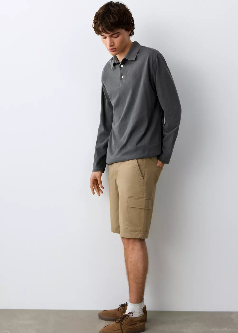 Bermuda coton cargo, MANGO TEEN