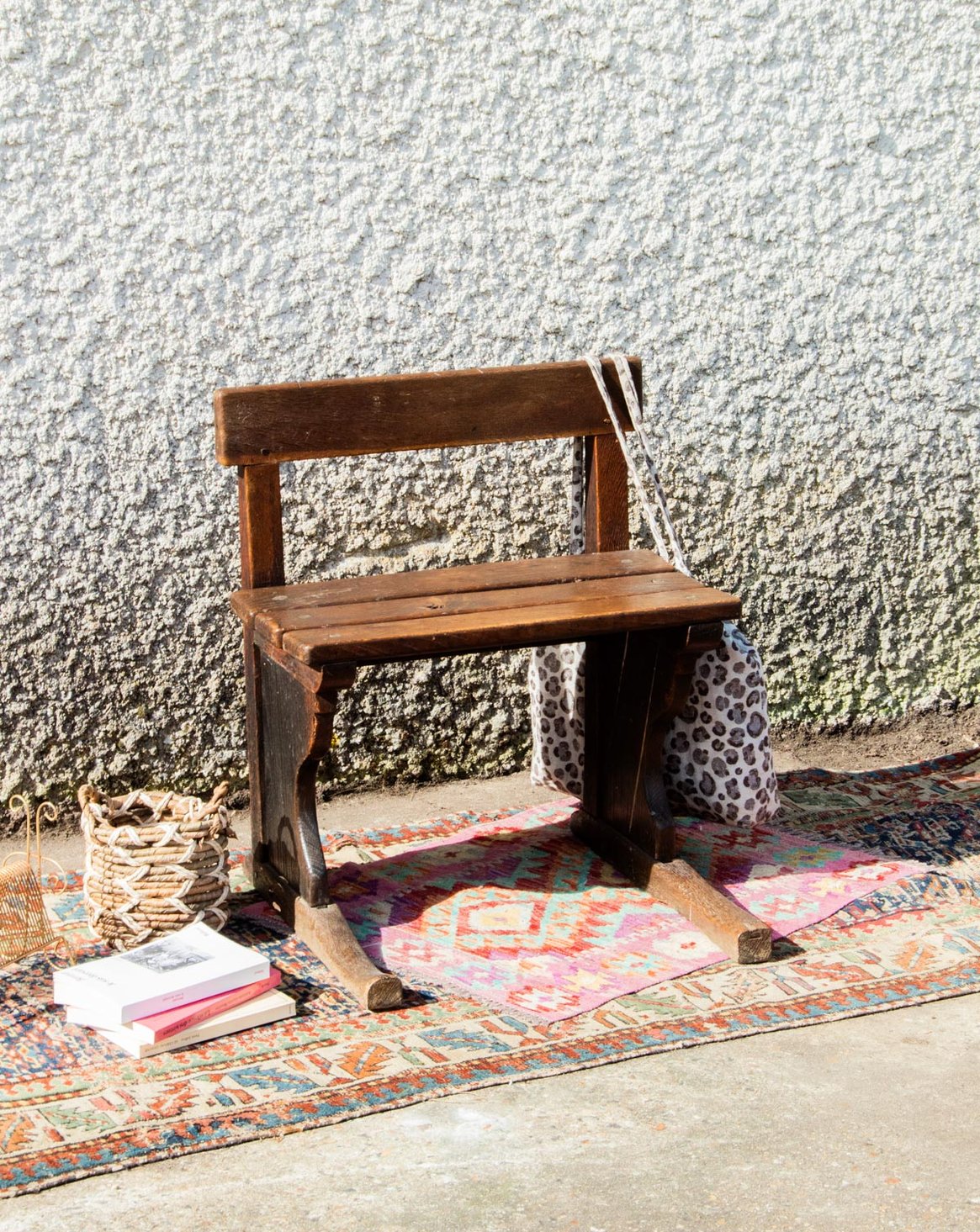 Banc en bois massif Antoine N°147 - Bon état, DEBONGOUT