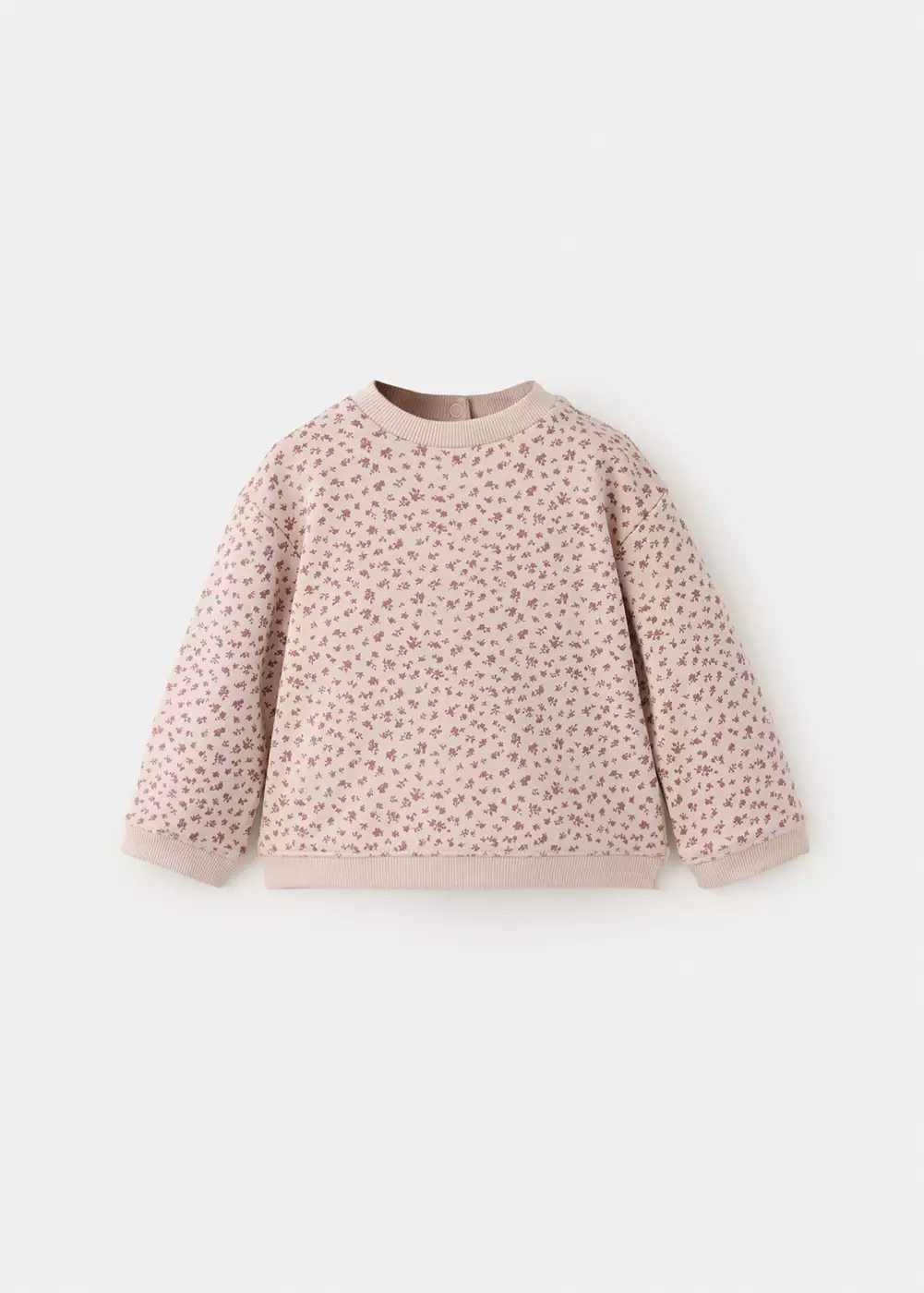 Sweat coton imprimé fleuri, MANGO BABY