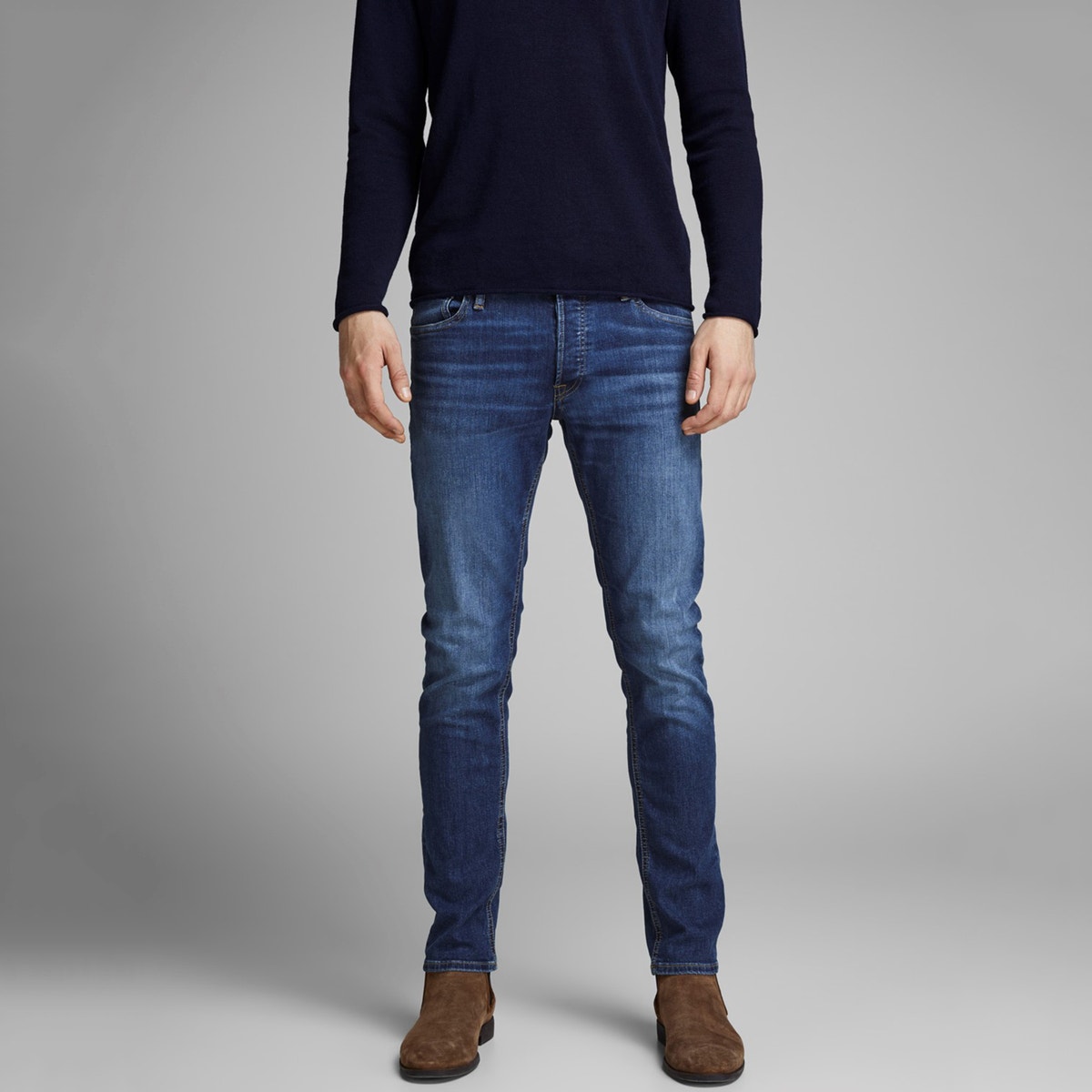 Jean zippé homme hot sale