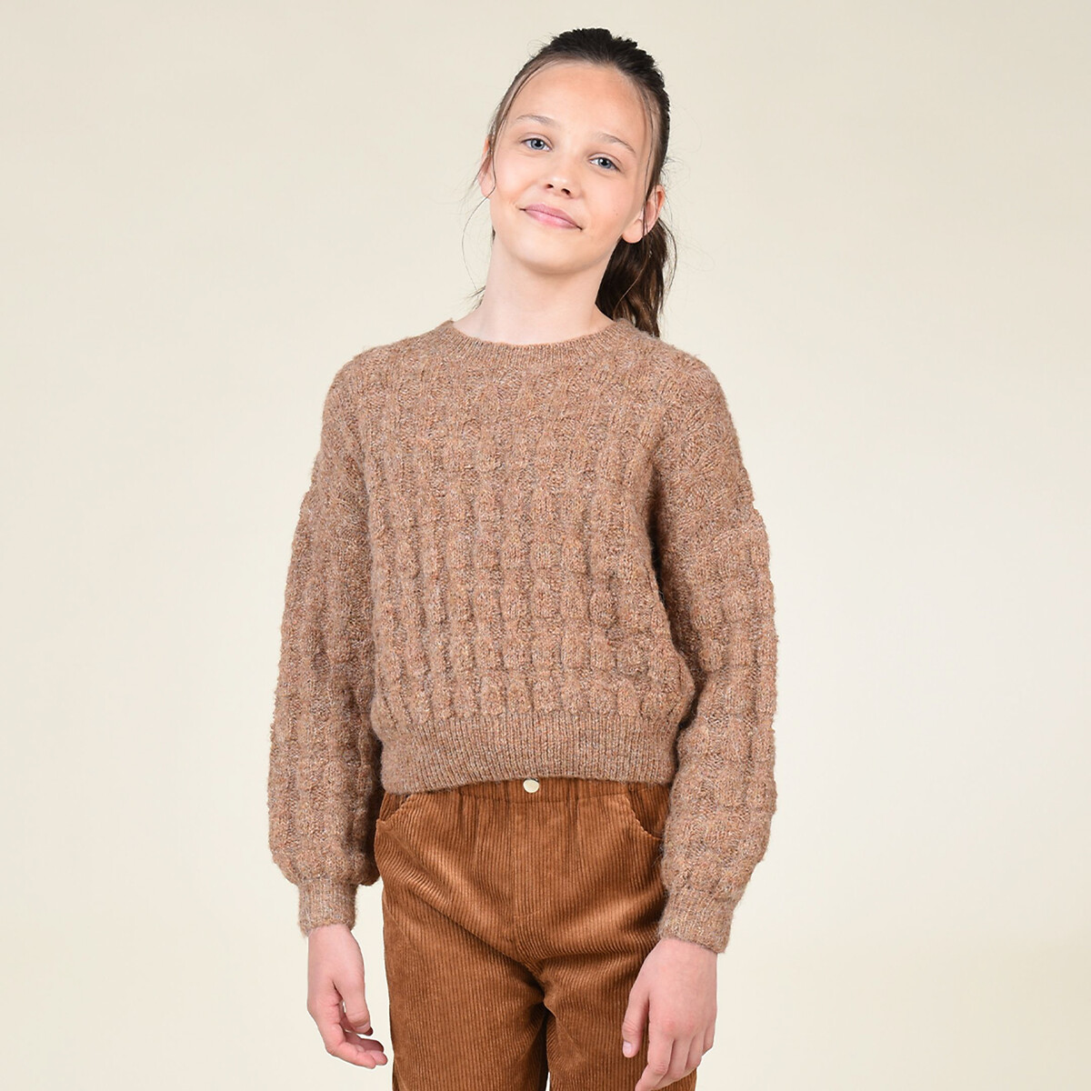 zara camel knit jumper