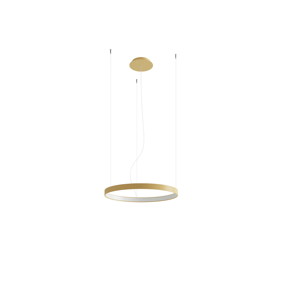 Lustre Aluminium Doré LED 1 Rio, EDEN