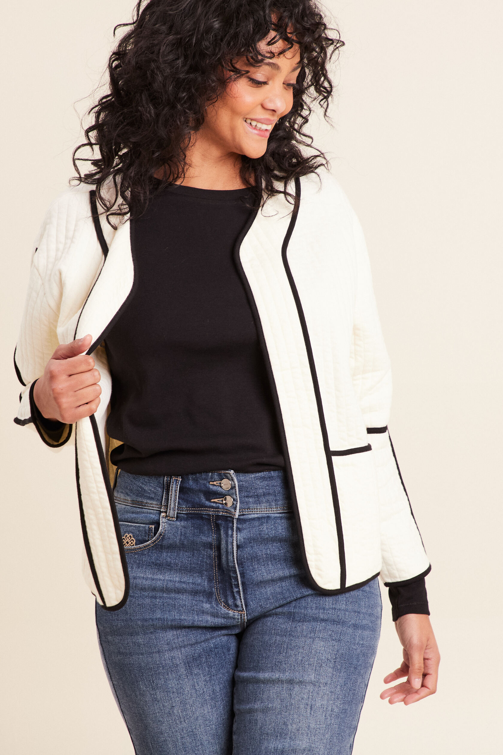 Veste manches longues sans col, BREAL