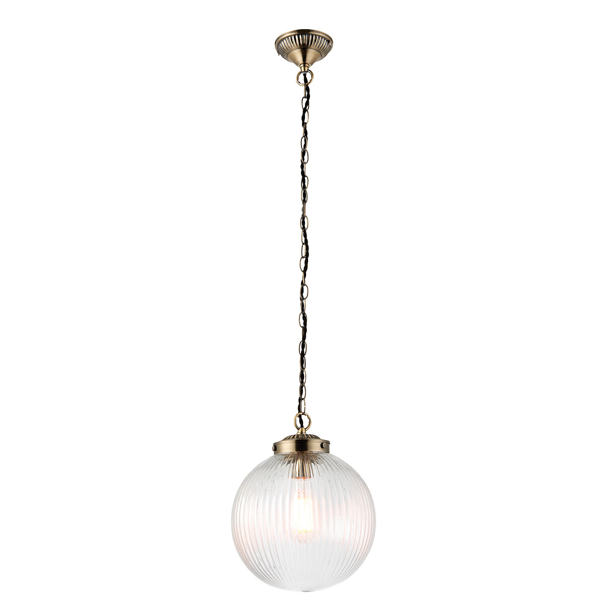 Brendon Ribbed Glass Pendant Light, ÉDITÉ