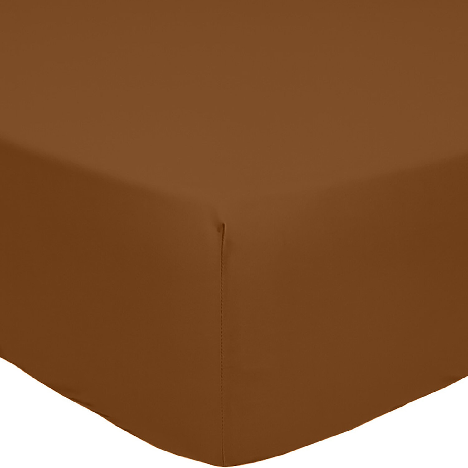 Drap housse en percale de coton uni, MURA, C DESIGN HOME TEXTILE