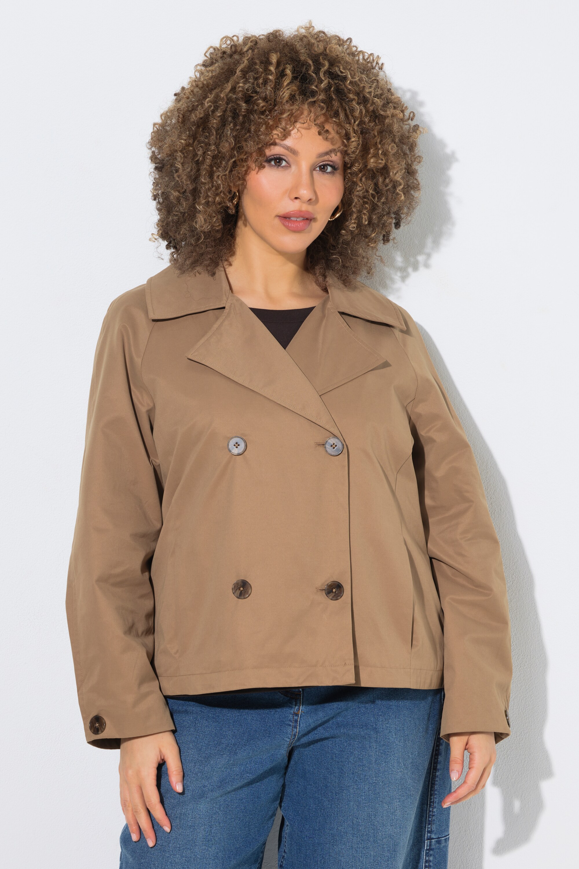 Trench-coat court, col à revers, ULLA POPKEN