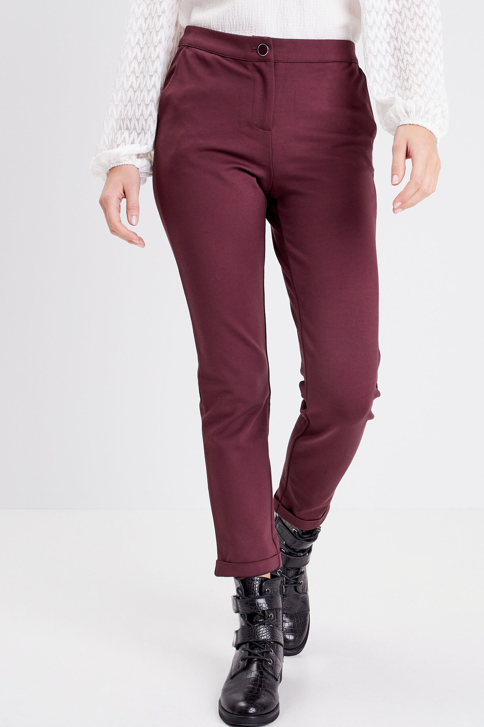 Pantalon ajusté taille basculée, BREAL
