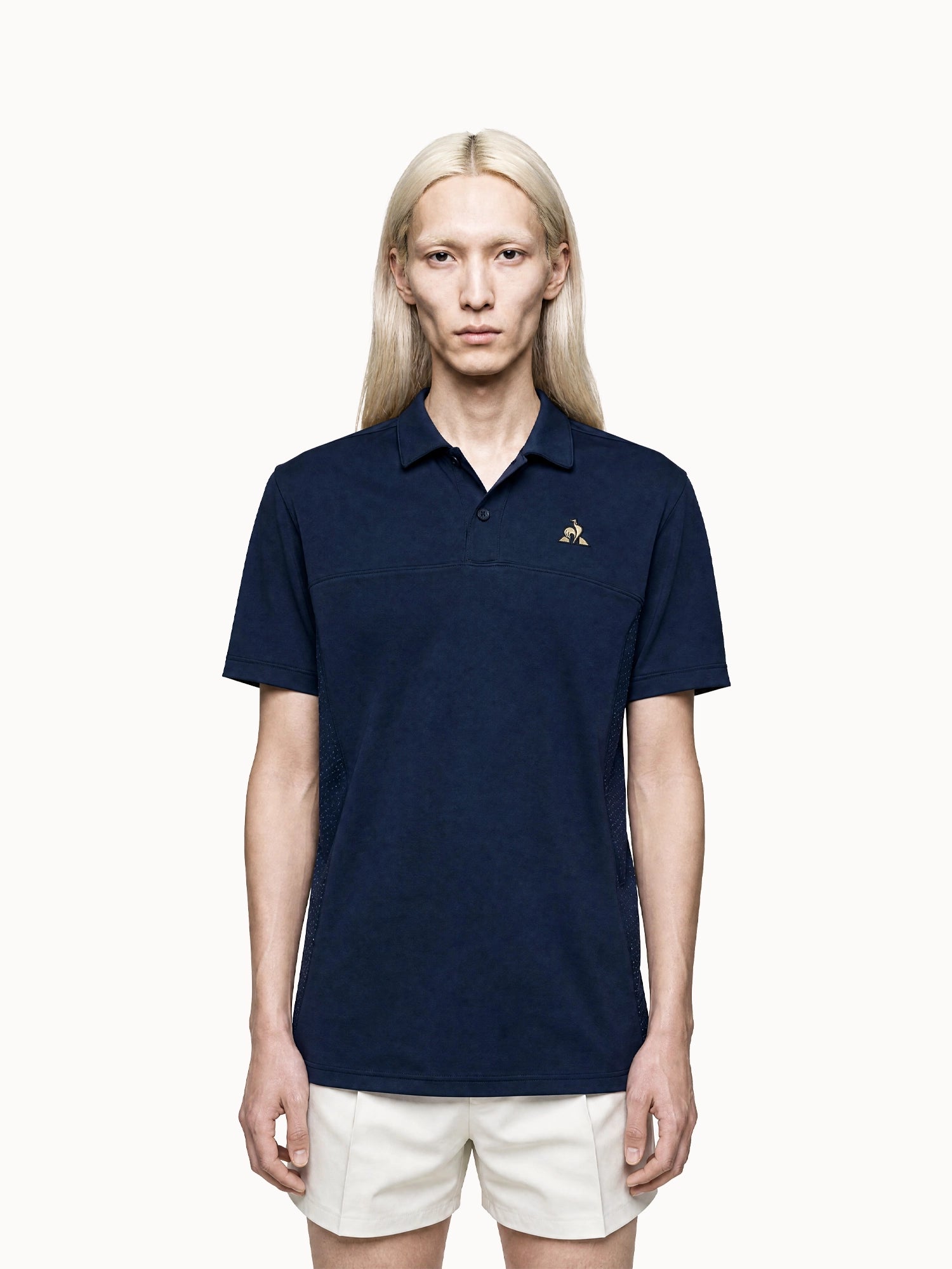 Polo Coq d'Or en double face avec détails texturés Coq d'Or, LE COQ SPORTIF