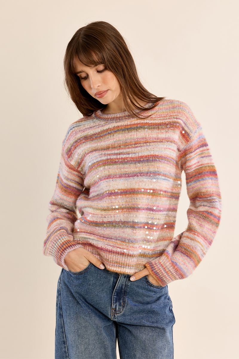 Pull en maille strassé, MOLLY BRACKEN