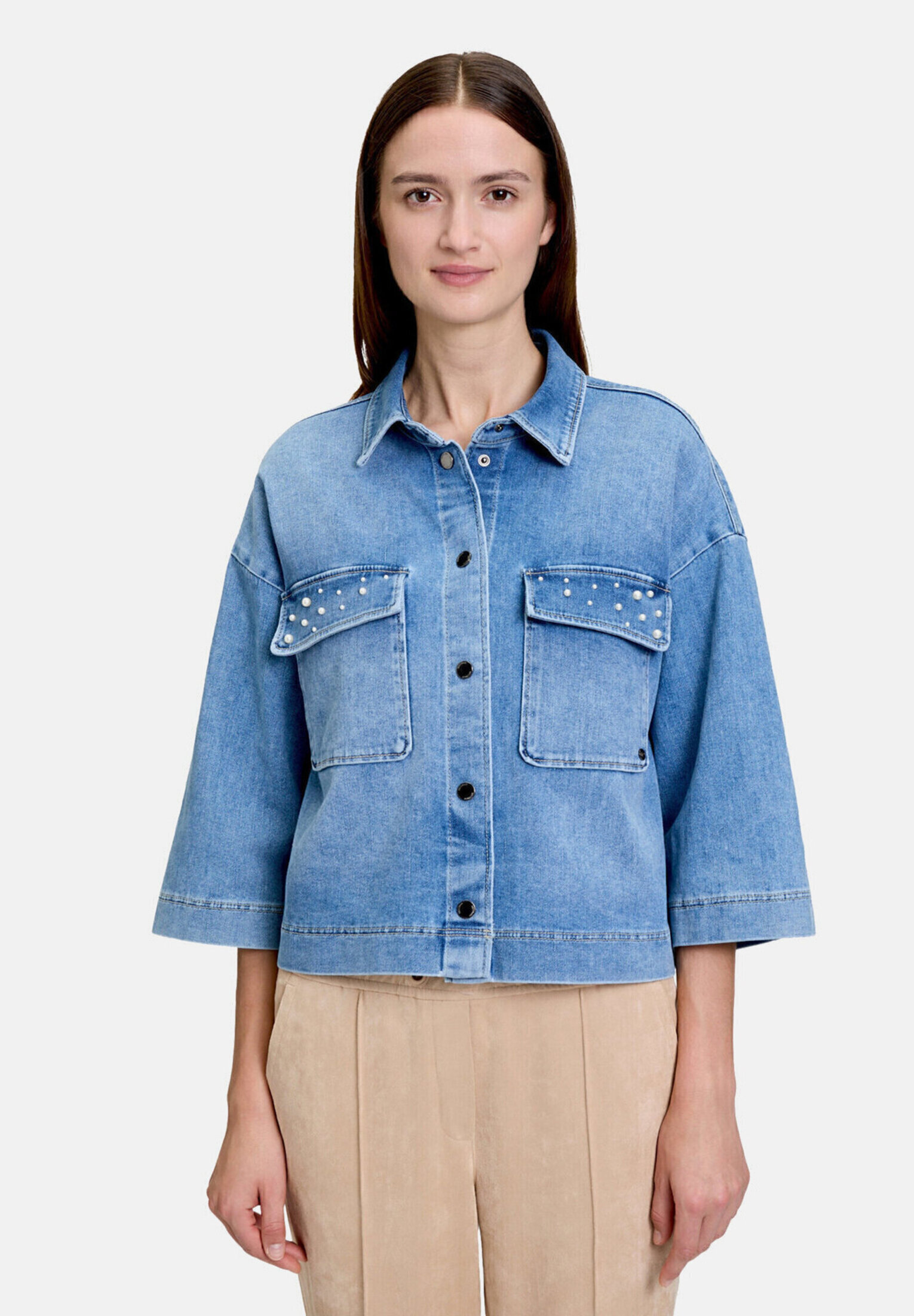 Veste en jean à perles, BETTY & CO