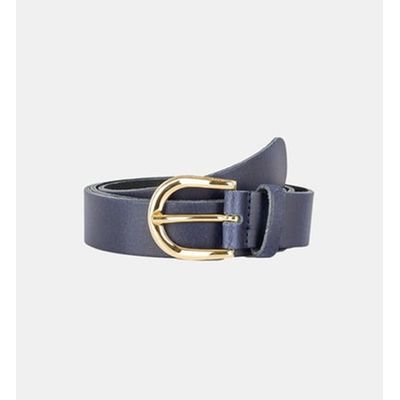 Ceinture cuir bleu marine femme La Redoute