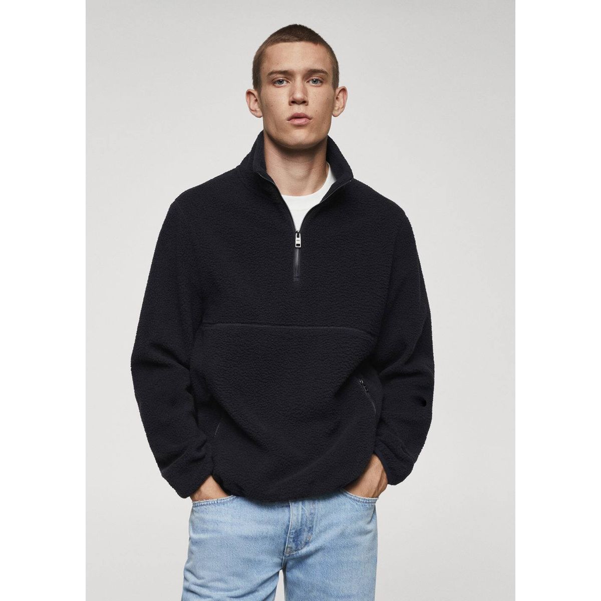 Polaire homme bleu 2025 marine