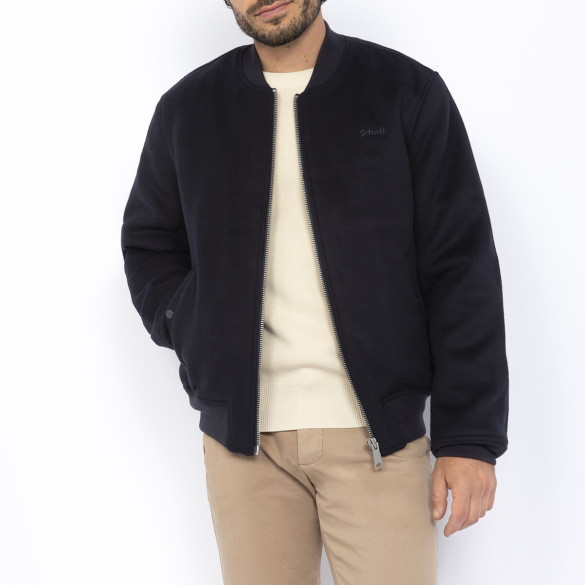 Image of MA Bomber Jacket in Wool Mix