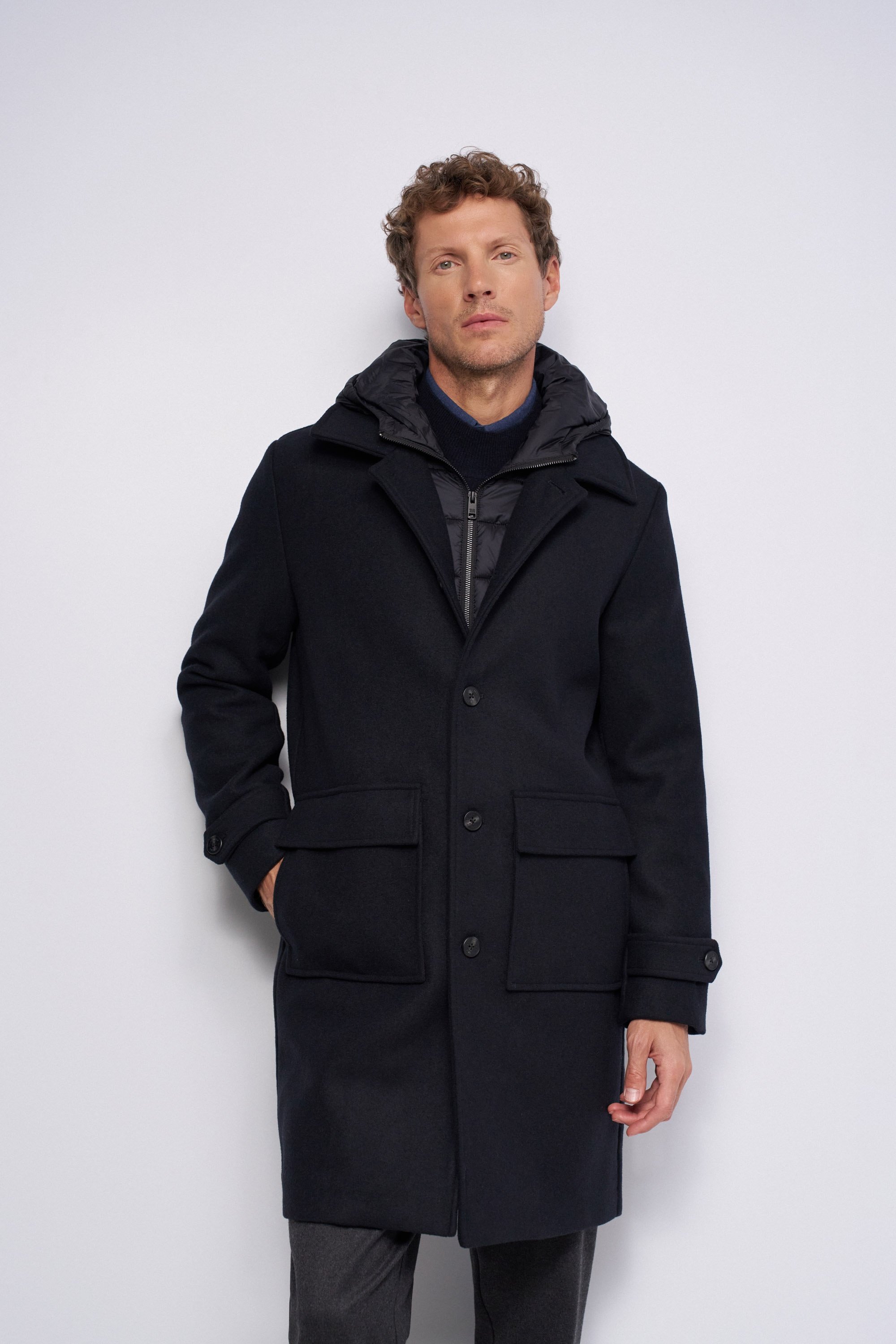 MANTEAU EN DRAP AVEC CAPUCHE, SALSA JEANS