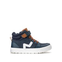 Kids zipped high top trainers, navy blue, La Redoute Collections | La ...