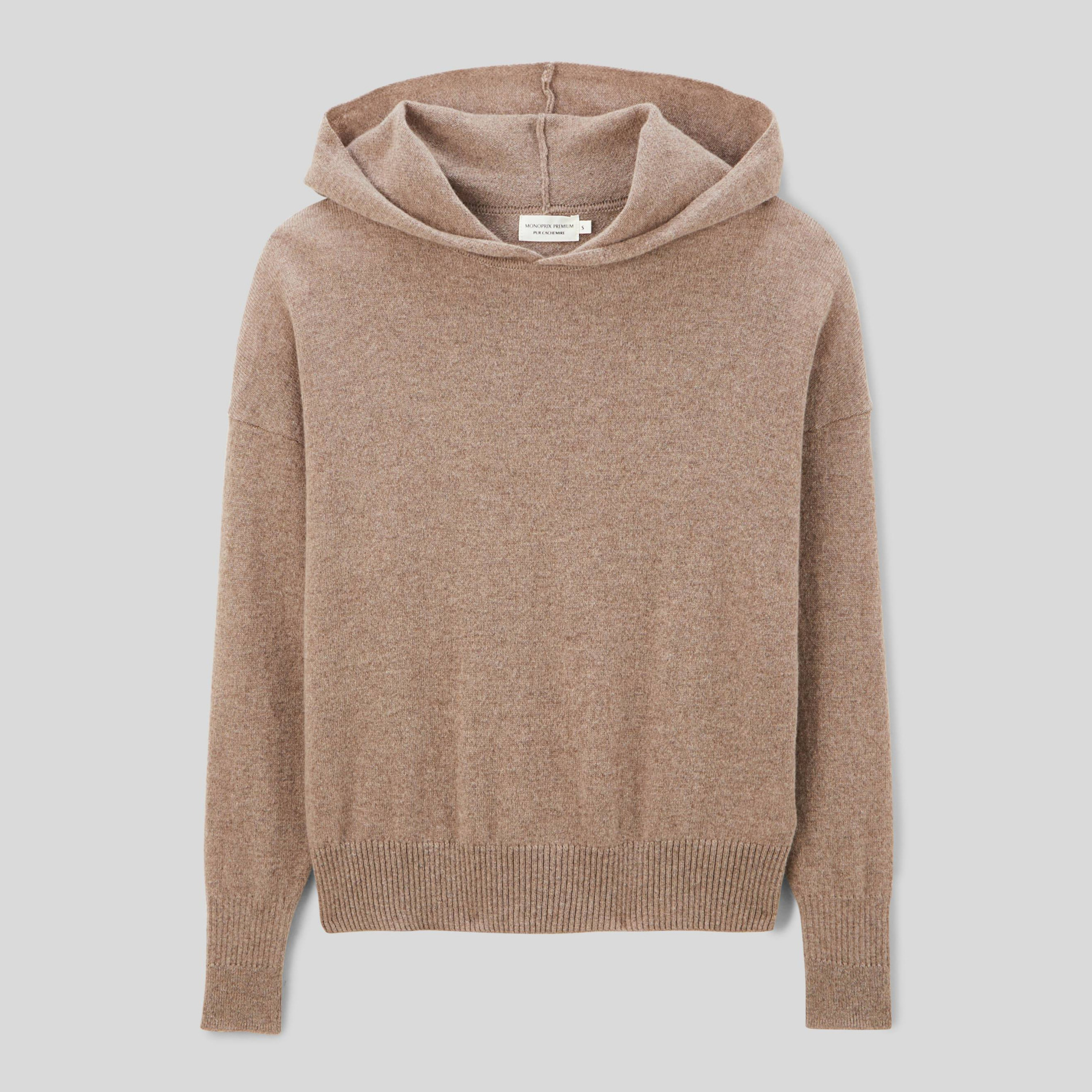 Pull à capuche en 100% cachemire, MONOPRIX