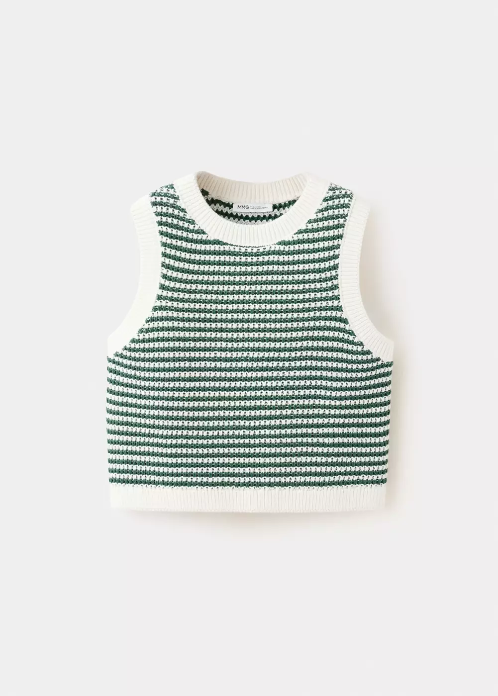 Gilet maille rayures, MANGO KIDS