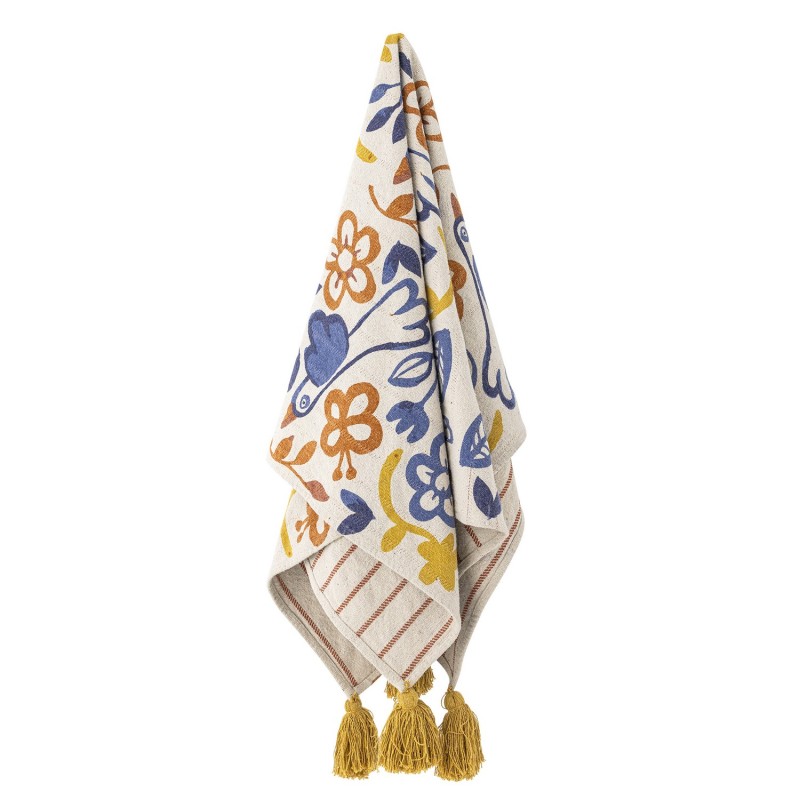 Plaid floral oiseaux coton Figuria, BLOOMINGVILLE