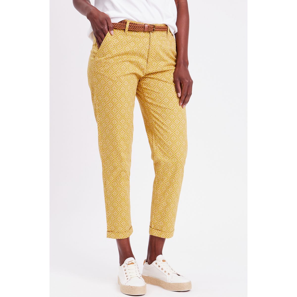 Pantalon jaune hotsell moutarde femme