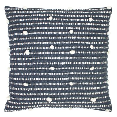 Scandi Looped Knot Charcoal Filled Cushion 45x45cm SO'HOME