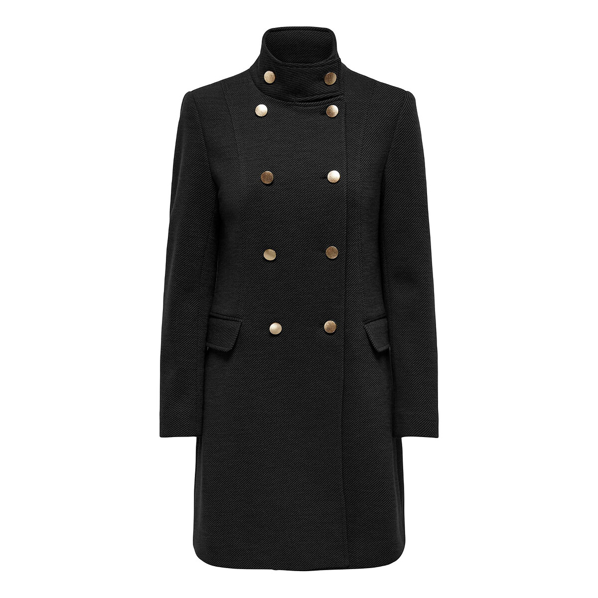 Image of Straight High Neck Coat