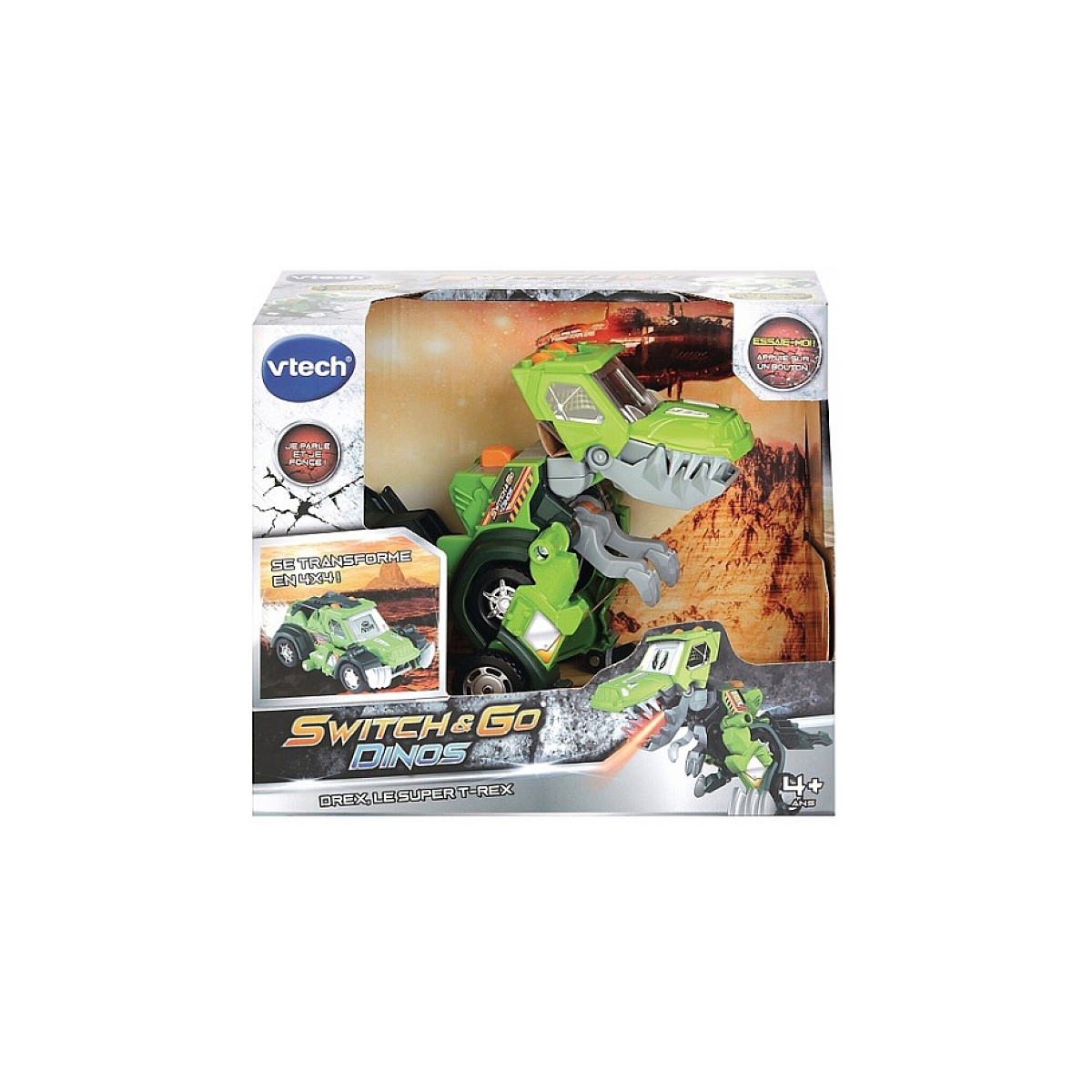 Voiture Jeep Drex super T-Rex - Switch and Go Dinos, VTECH