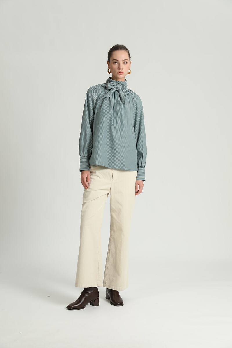 Blouse ample, nœud montant, SEE U SOON