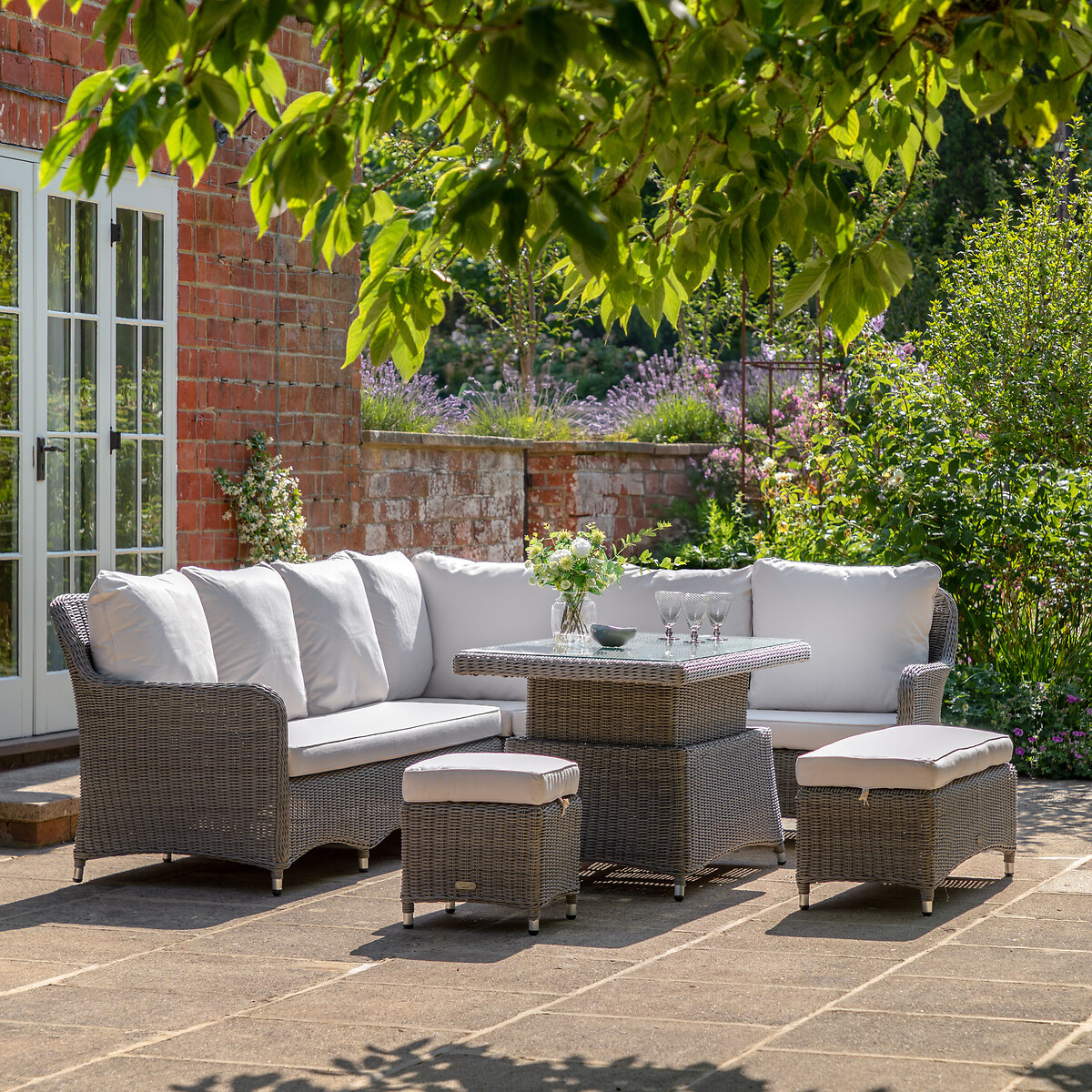 Ashby Corner Dining Set With Rising Table, SO'HOME
