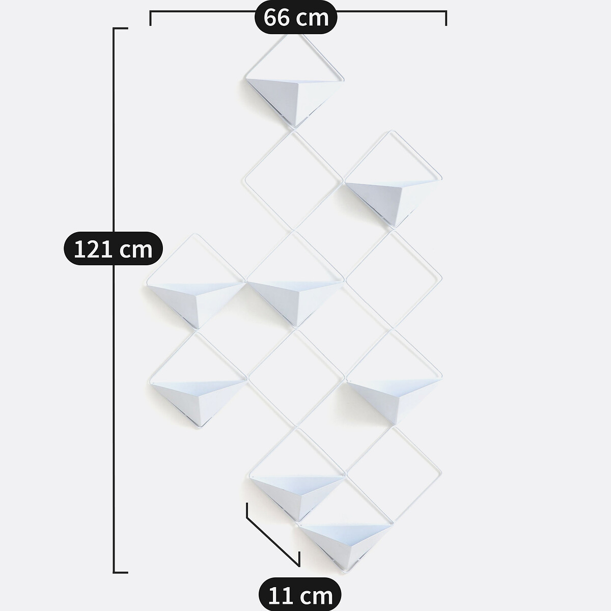Cesto Portabottiglie Vaso In Metallo Decorazione Tavolo Nero 23912cm