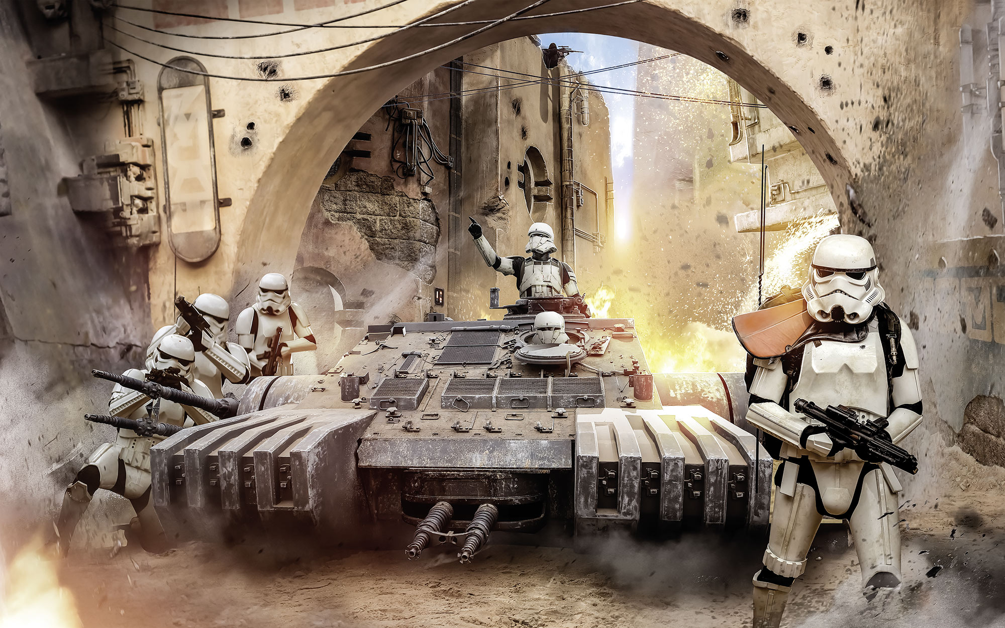 Papier peint Komar - Star Wars Tanktrooper - 400 x 250 cm, HEXOA