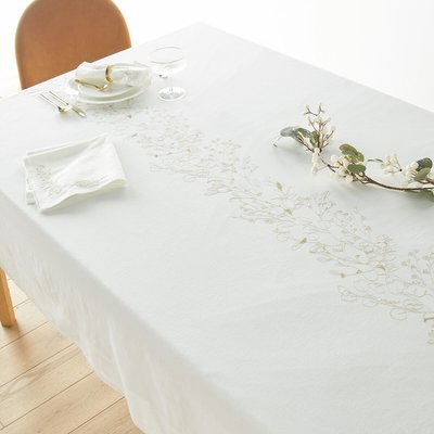 Evanna Embroidered Floral Cotton / Linen Napkin LA REDOUTE INTERIEURS