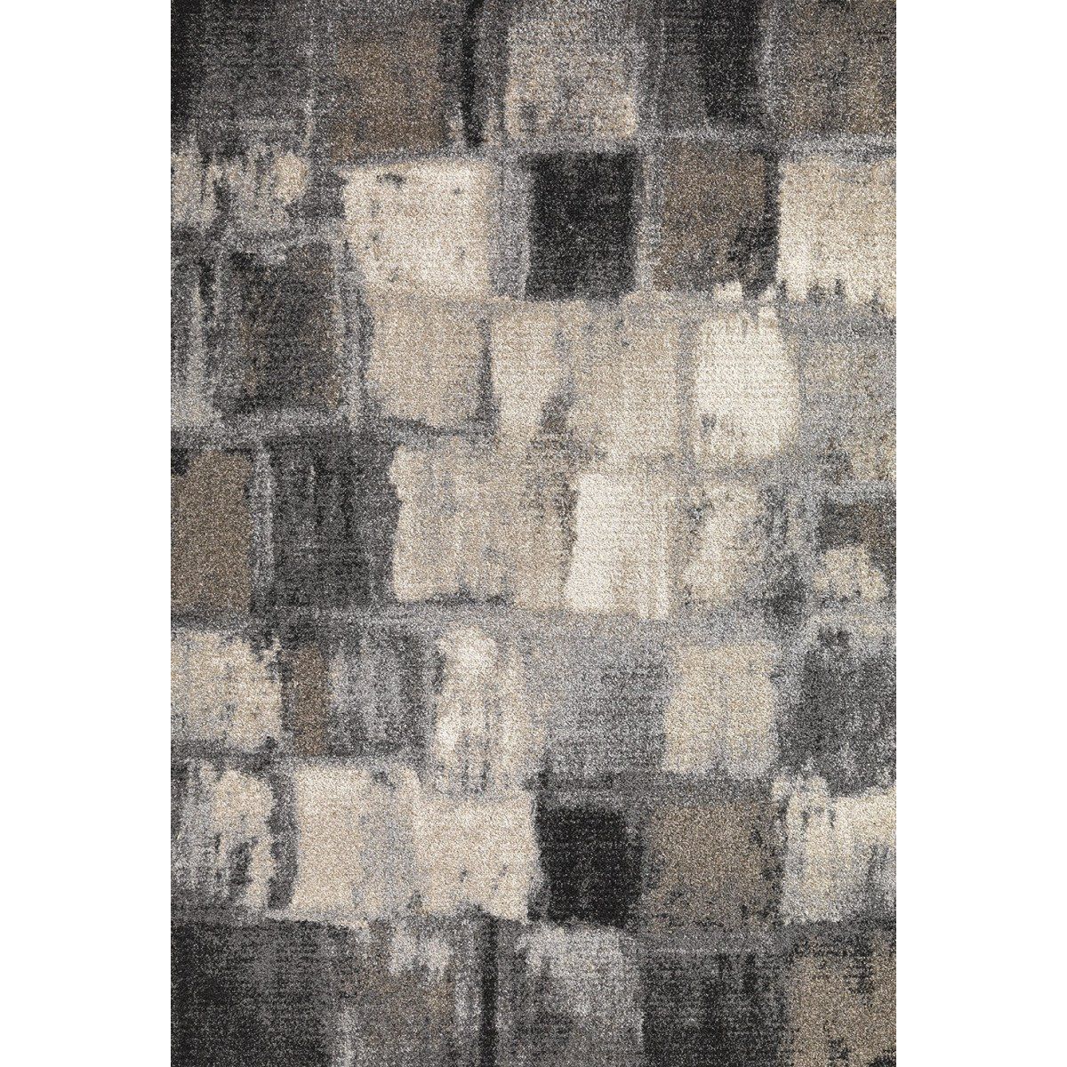 tapis a courtes meches contemporain gris mendy