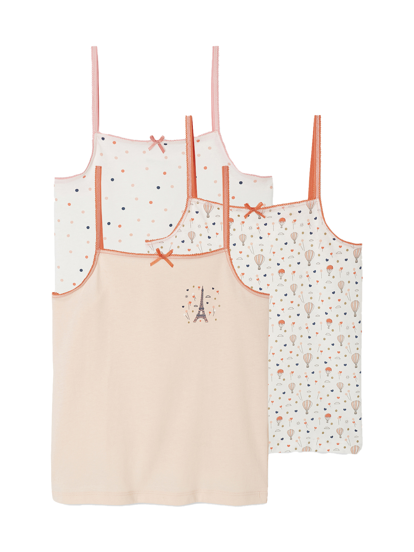 Lot de 3 débardeurs fantaisie Fille, VERTBAUDET