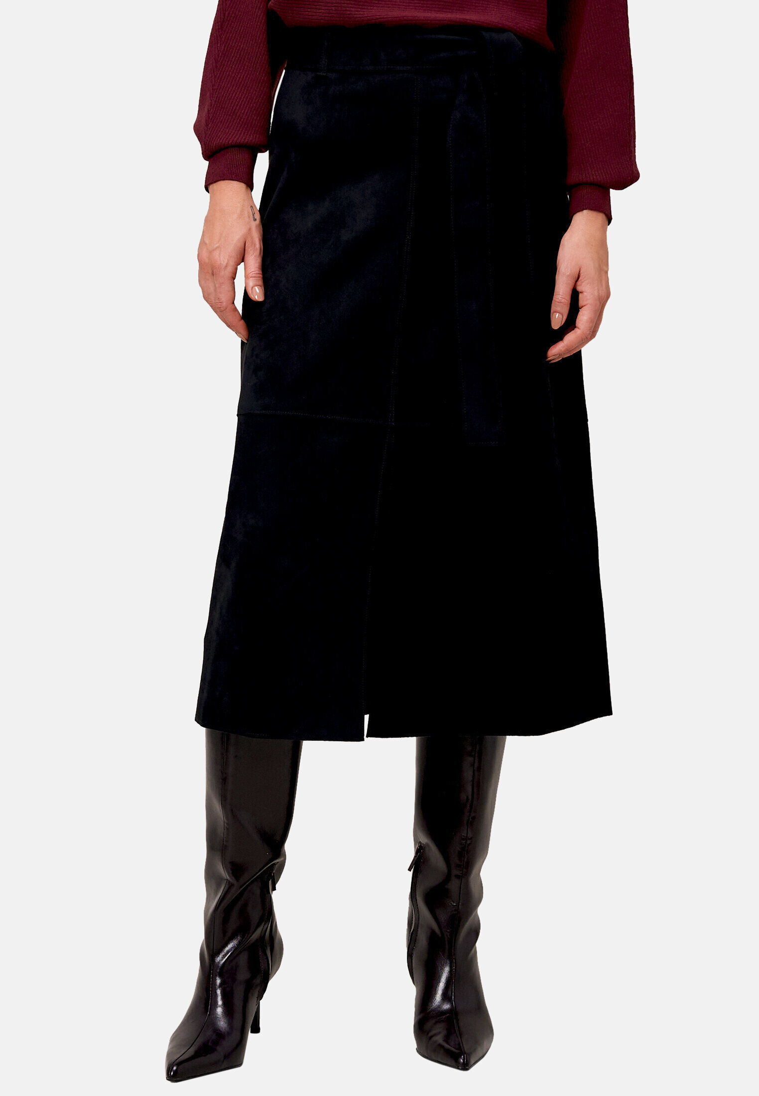 Jupe midi avec ceinture à nouer, ZERO