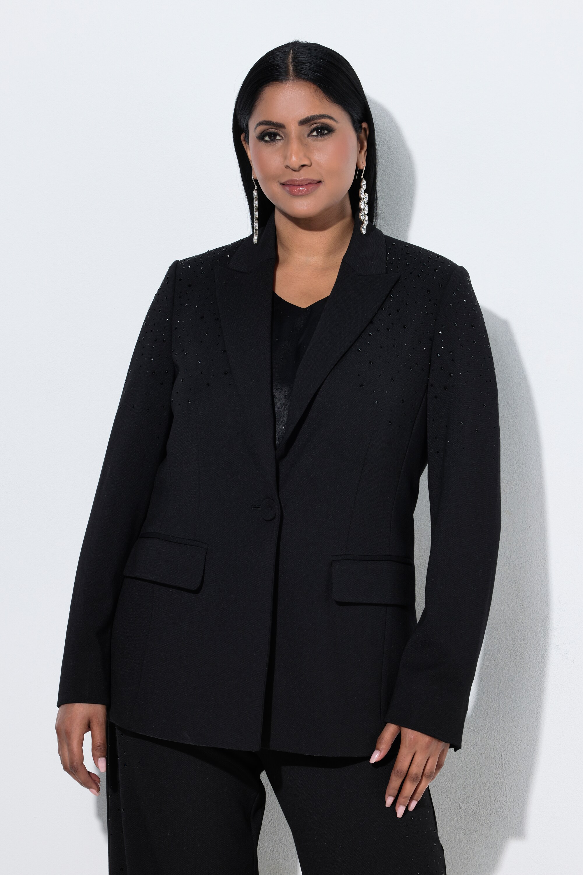 Blazer avec petits strass fantaisie, ULLA POPKEN