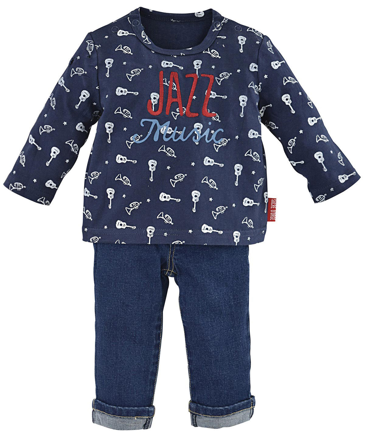Jean bebe + t-shirt "guitares", SUCRE D'ORGE