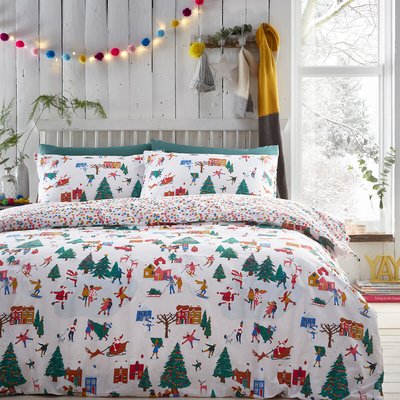 Christmas Together Cotton Blend Duvet & Pillowcase Set SO'HOME