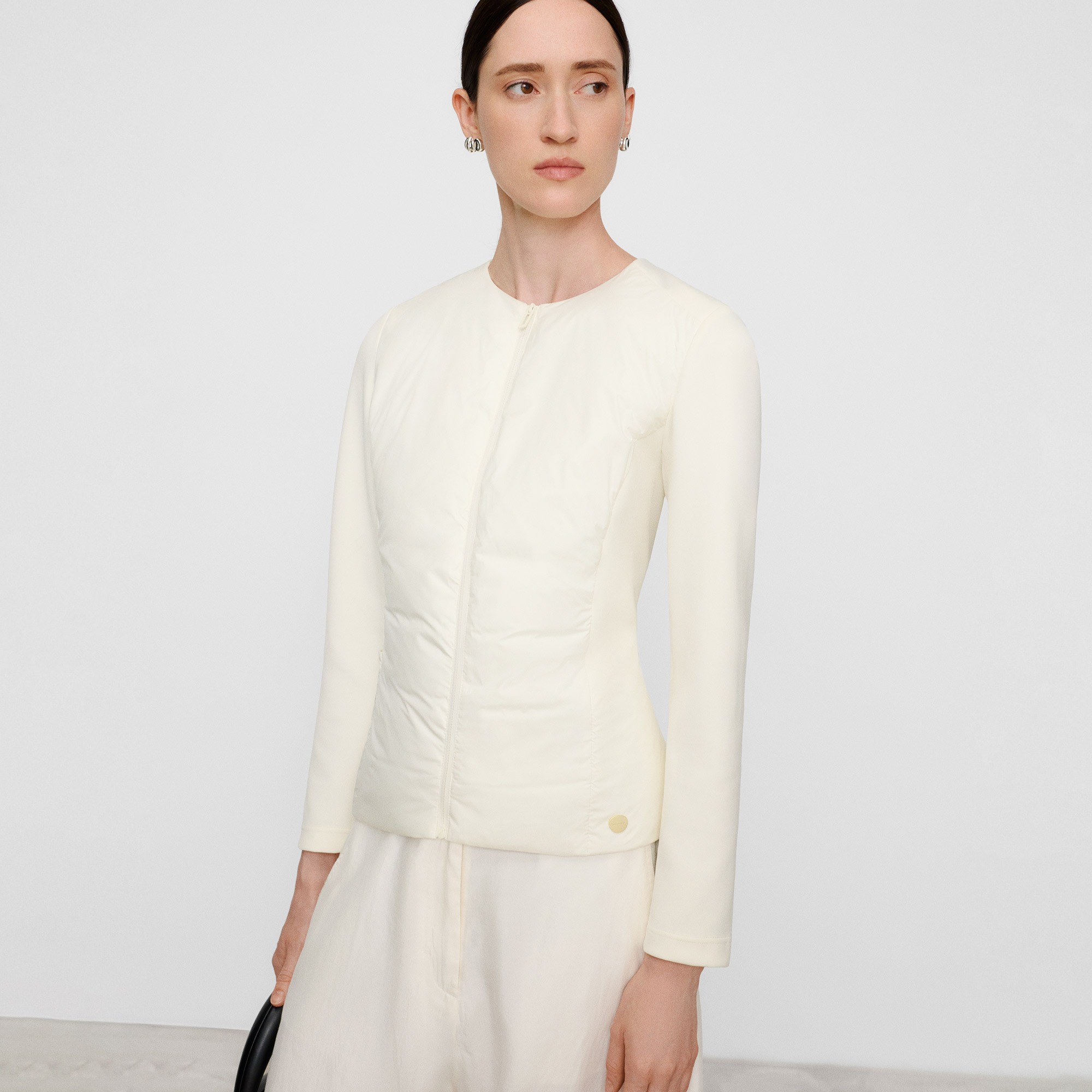 Veste cintrée à col rond, ADOLFO DOMINGUEZ