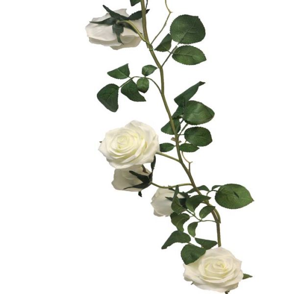Guirlande de roses factice L145cm, ARTIFICIELLES