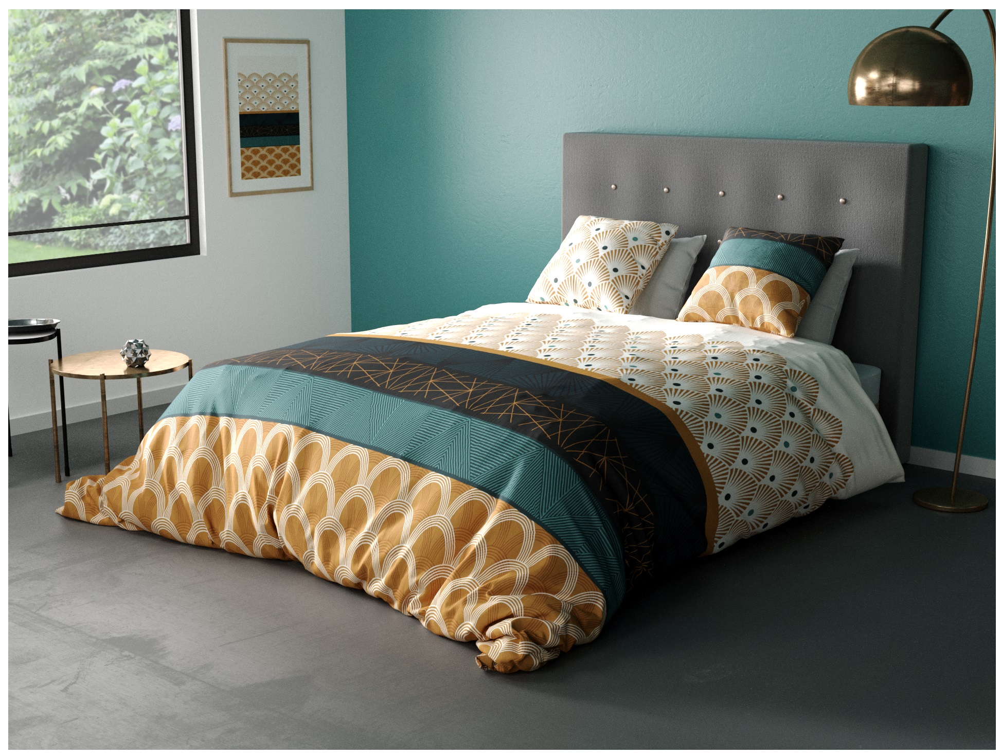 Housse de couette + taie Bangui artchic, EDEN