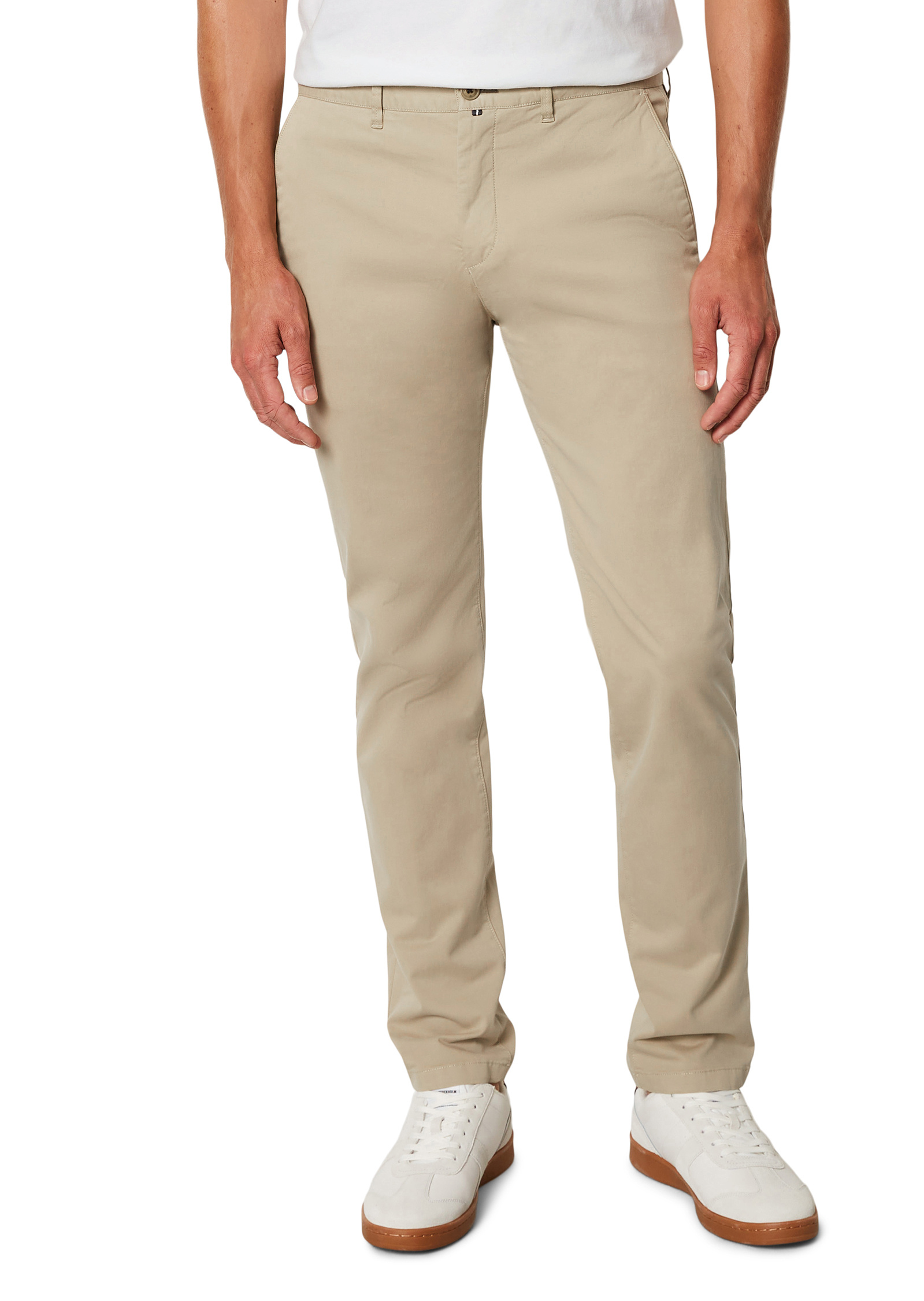 Chino modèle Malmö slim en twill de coton biologique, MARC O'POLO