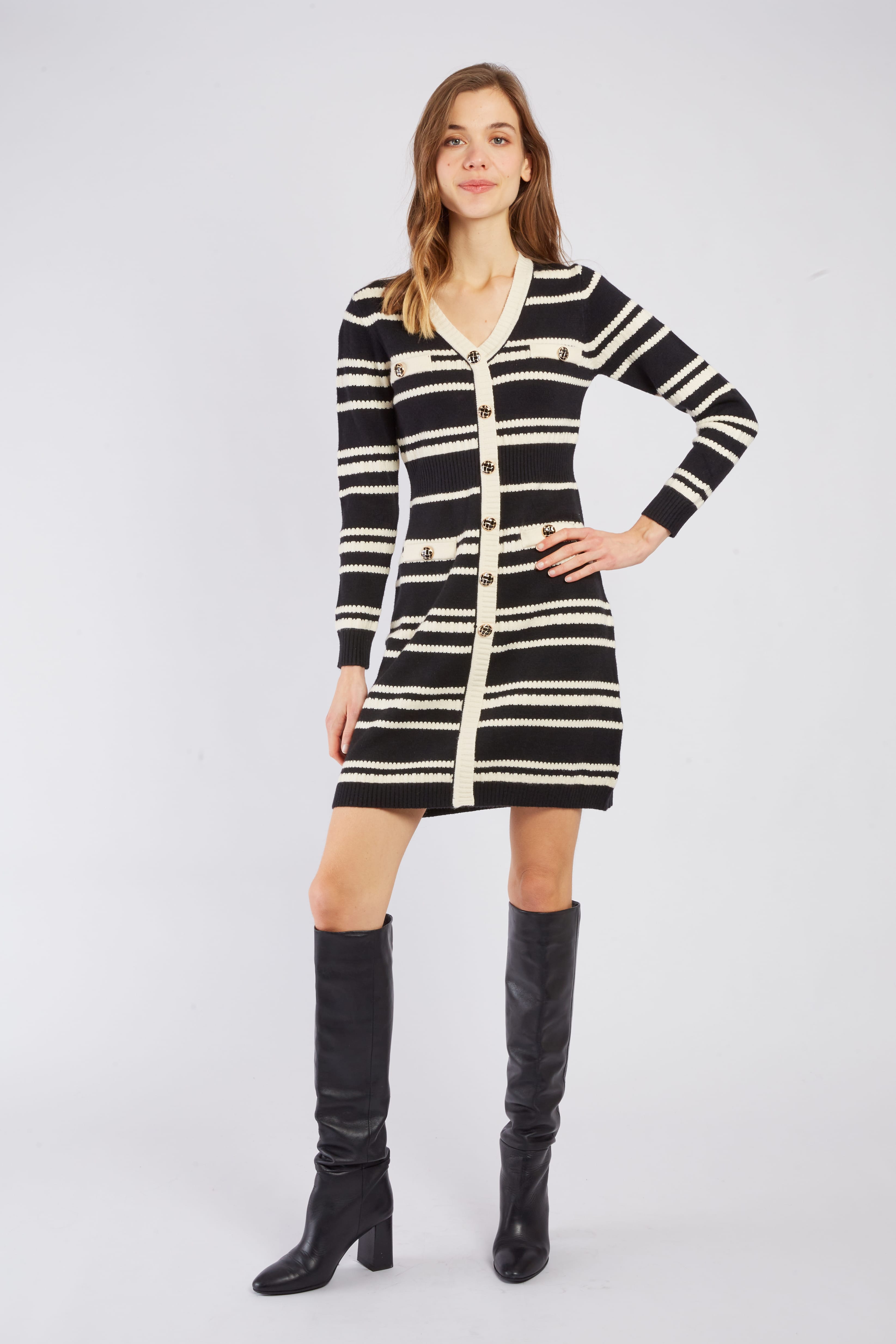 Robe courte en maille CANDY, DERHY