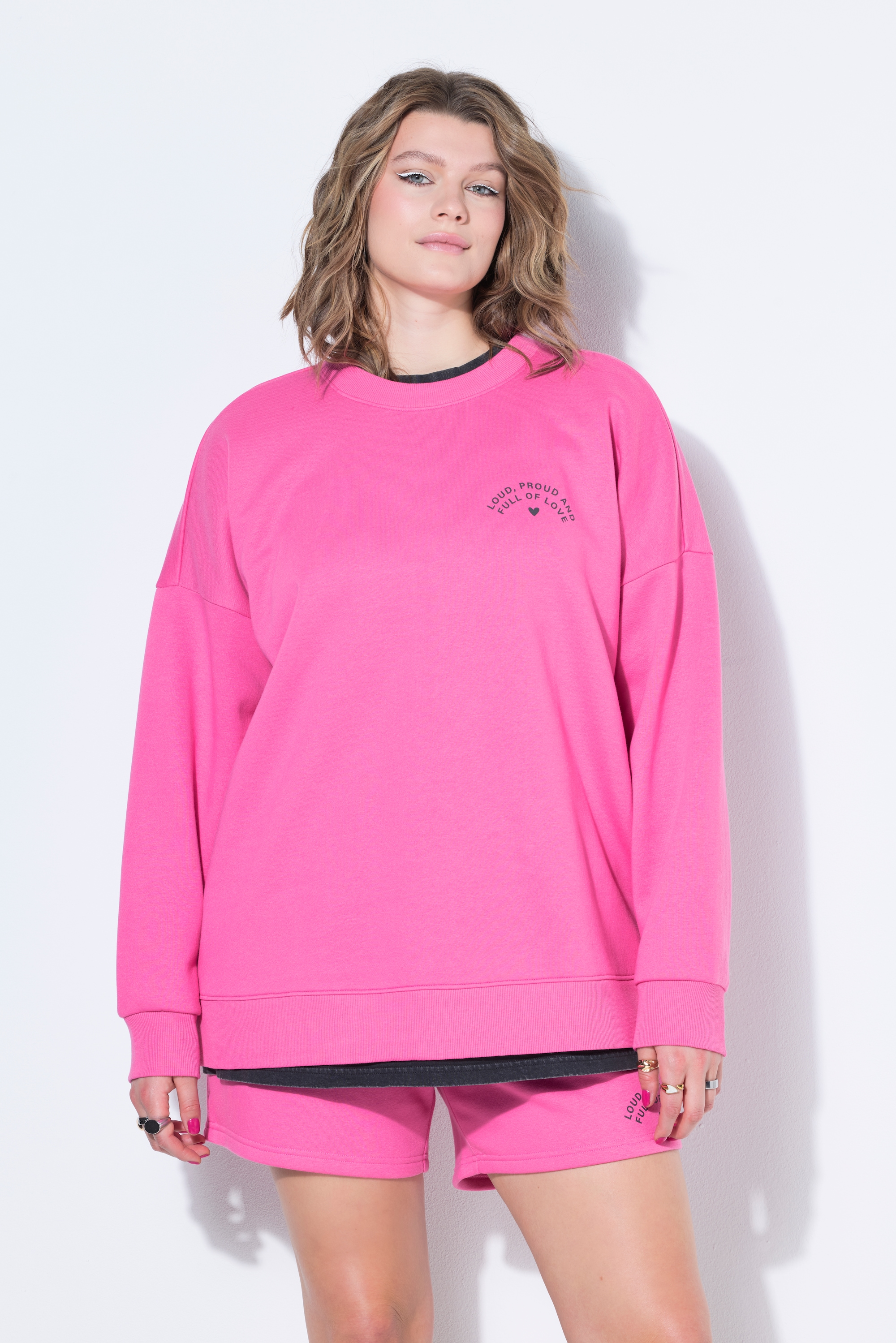 Sweat-shirt oversize, broderie arc-en-ciel, STUDIO UNTOLD
