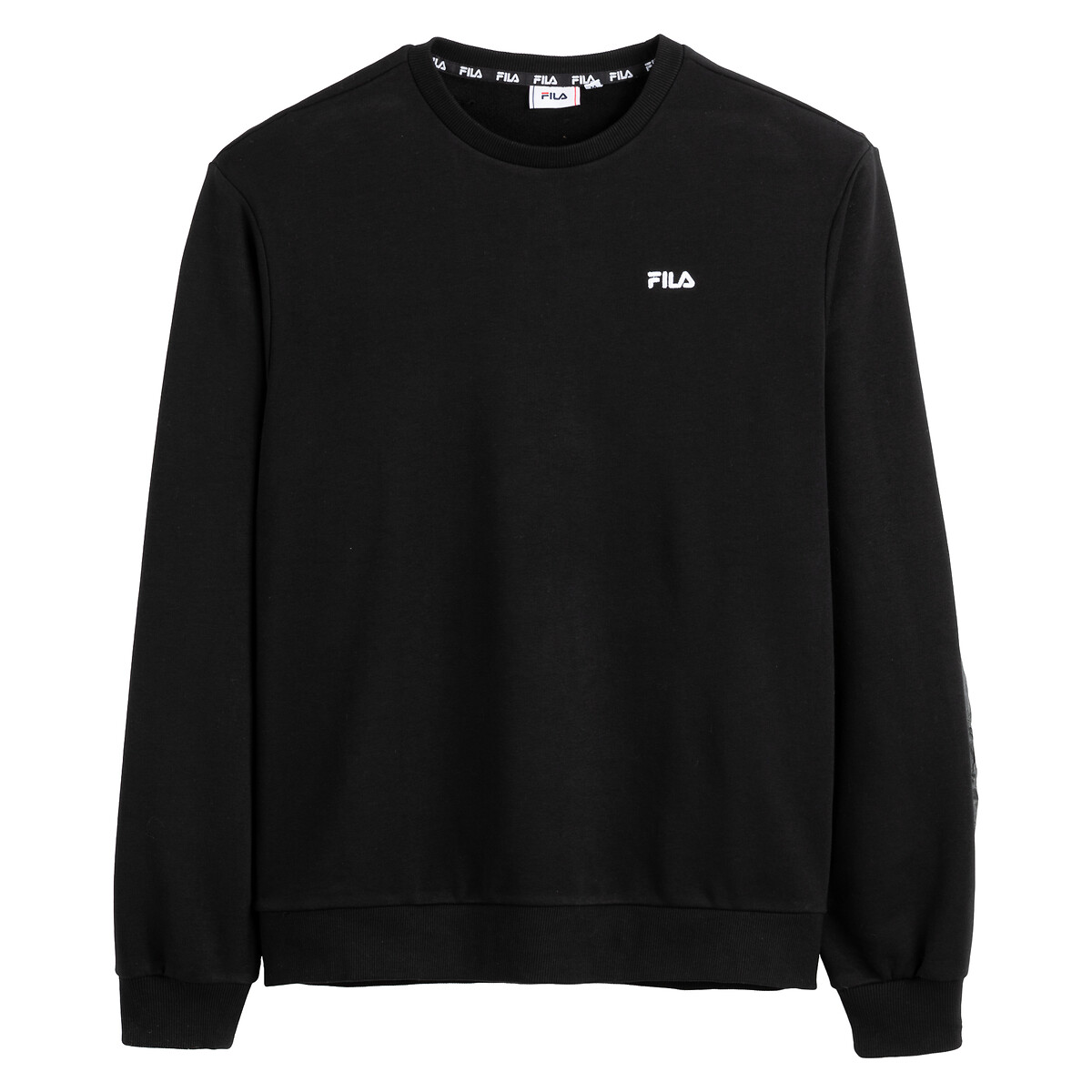 Brustem Cotton Mix Sweatshirt with Small Embroidered Logo and Crew Neck