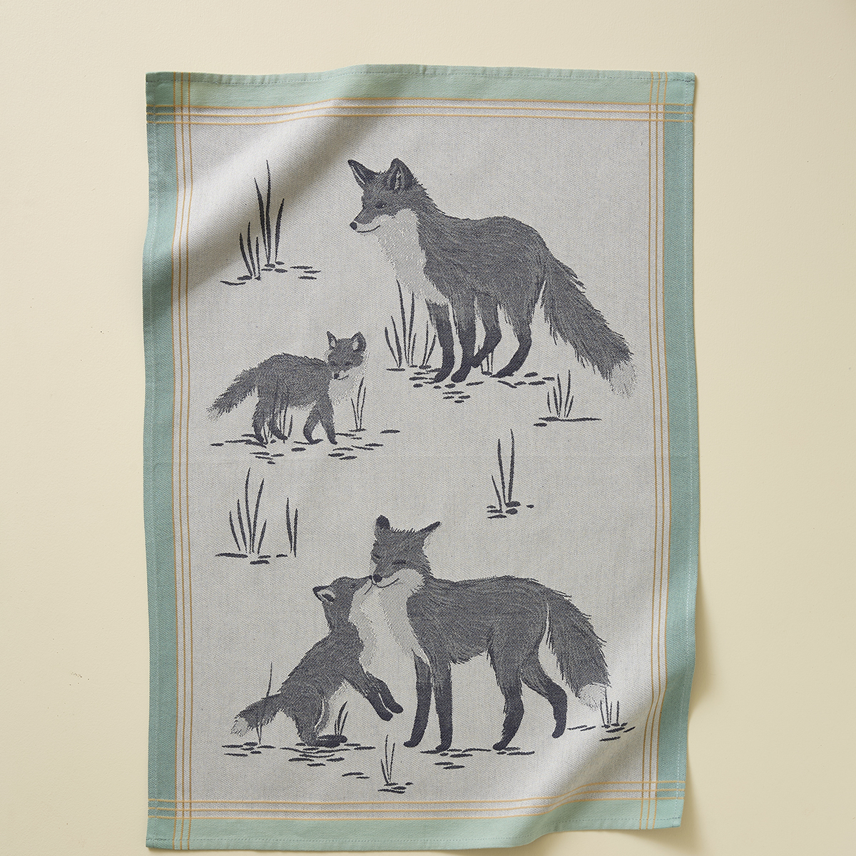 Torchon jacquard La vie des plaines é, SYLVIE THIRIEZ